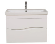 Тумба Аквародос Альфа 100 см із раковиною Elite ДСП/МДФ білий АР000040165