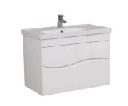 Тумба Аквародос Альфа 100 см с раковиной Frame ДСП/МДФ белый АР000040176