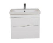 Тумба Аквародос Альфа 65 см с раковиной Frame ДСП/МДФ белый АР000040170