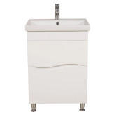 Тумба для підлоги Аквародос Альфа 60 см з раковиною Elite ДСП/МДФ білий АР000040167