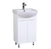 Тумба Аквародос Квадро 50 см с раковиной Руна ДСП/МДФ белый АР000040315