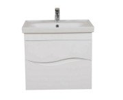 Тумба Аквародос Альфа 65 см с раковиной Frame ДСП/МДФ белый АР000040170