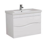 Тумба Аквародос Альфа 80 см с раковиной Frame ДСП/МДФ белый АР000040171