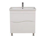 Тумба напольная Аквародос Альфа 100 см с раковиной Elite ДСП/МДФ белый АР000040166