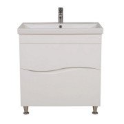 Тумба напольная Аквародос Альфа 80 см с раковиной Elite ДСП/МДФ белый АР000040169