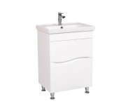 Тумба напольная Аквародос Альфа 60 см с раковиной Frame ДСП/МДФ белый АР000040172