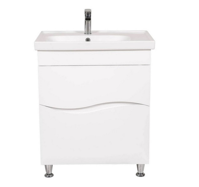 Тумба напольная Аквародос Альфа 70 см с раковиной Frame ДСП/МДФ белый АР000040173