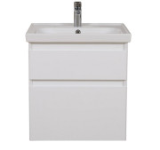 Тумба підвісна Аквародос Еліт 60 см з раковиною Elite ДСП/МДФ білий мат АР000040370