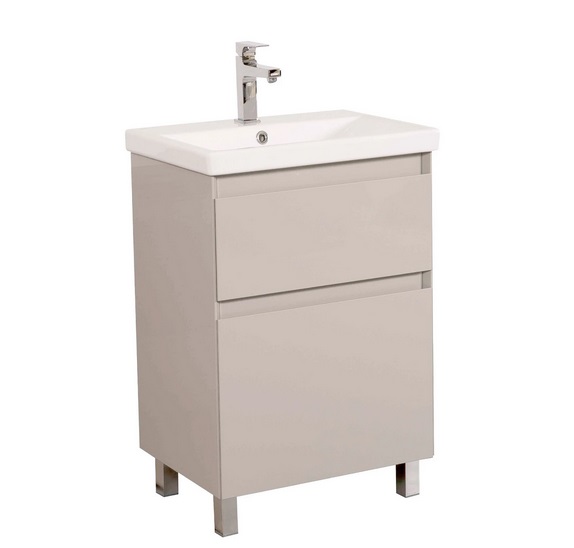 Тумба для підлоги Аквародос Еліт 60 см з раковиною Elite ДСП/МДФ мокко АР000049101