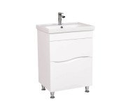 Тумба напольная Аквародос Альфа 60 см с раковиной Frame ДСП/МДФ белый АР000040172