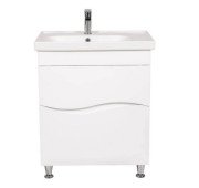 Тумба напольная Аквародос Альфа 70 см с раковиной Frame ДСП/МДФ белый АР000040173