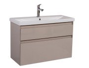 Тумба подвесная Аквародос Элит 100 см с раковиной Elite ДСП/МДФ мокко АР000049098