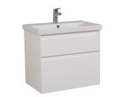 Тумба подвесная Аквародос Элит 80 см с раковиной Elite ДСП/МДФ белый мат АР000040374