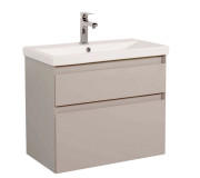 Тумба підвісна Аквародос Еліт 80 см із раковиною Elite ДСП/МДФ мокко АР000049104