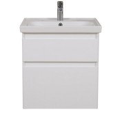 Тумба подвесная Аквародос Элит 60 см с раковиной Elite ДСП/МДФ белый мат АР000040370