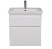 Тумба підвісна Аквародос Еліт 60 см з раковиною Elite ДСП/МДФ білий мат АР000040370