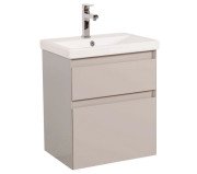 Тумба подвесная Аквародос Элит 60 см с раковиной Elite ДСП/МДФ мокко АР000049100