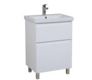 Тумба напольная Аквародос Элит 60 см с раковиной Elite ДСП/МДФ белый мат АР000040371