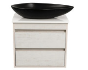 Тумба подвесная Аквародос Шельф 65 см со столешницей Loft-Iron и раковиной Olive ДСП нордленд АР000085193