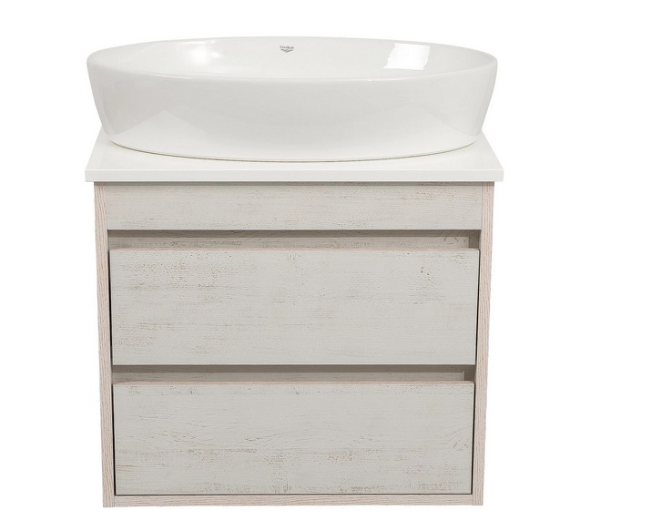 Тумба подвесная Аквародос Шельф 65 см со столешницей Loft-Iron и раковиной One ДСП нордленд АР000085183