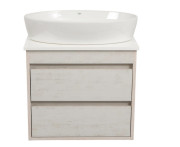 Тумба подвесная Аквародос Шельф 65 см со столешницей Loft-Iron и раковиной One ДСП нордленд АР000085183