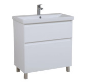 Тумба для підлоги Аквародос Еліт 80 см з раковиною Elite ДСП/МДФ білий мат АР000040375