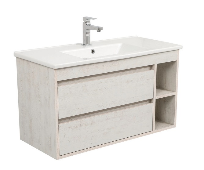 Тумба подвесная Аквародос Шельф 100 см с раковиной Arte ДСП нордленд АР000082703