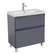 Тумба для підлоги Аквародос Еліт 70 см з раковиною Elite ДСП/МДФ графіт глянець АР000049084