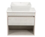 Тумба подвесная Аквародос Шельф 65 см со столешницей Loft-Iron и раковиной One ДСП нордленд АР000085187