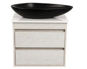 Тумба подвесная Аквародос Шельф 65 см со столешницей Loft-Iron и раковиной Olive ДСП нордленд АР000085193