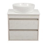 Тумба подвесная Аквародос Шельф 65 см со столешницей Loft-Iron и раковиной One ДСП нордленд АР000085178