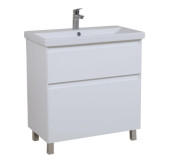 Тумба для підлоги Аквародос Еліт 80 см з раковиною Elite ДСП/МДФ білий мат АР000040375