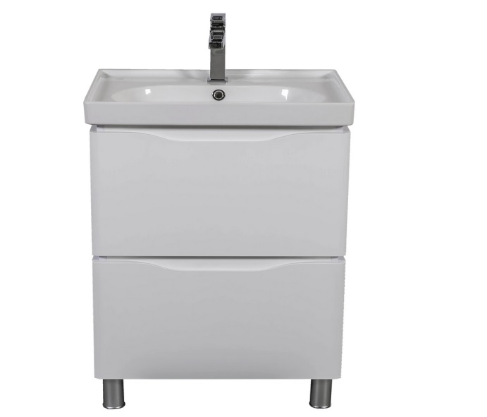 Тумба напольная Аквародос Венеция 60 см с раковиной Arya ДСП/МДФ белый АР000045237