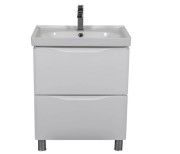 Тумба для підлоги Аквародос Венеція 60 см з раковиною Arya ДСП/МДФ білий АР000045237