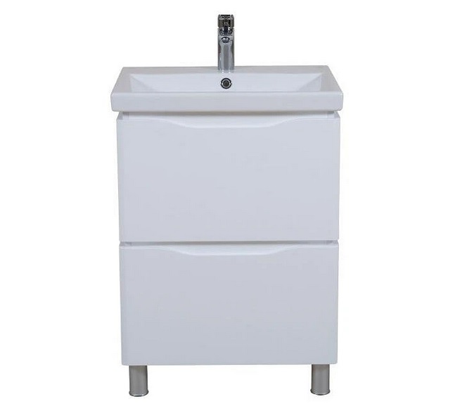 Тумба напольная Аквародос Венеция 60 см с раковиной Elite ДСП/МДФ белый АР000040214