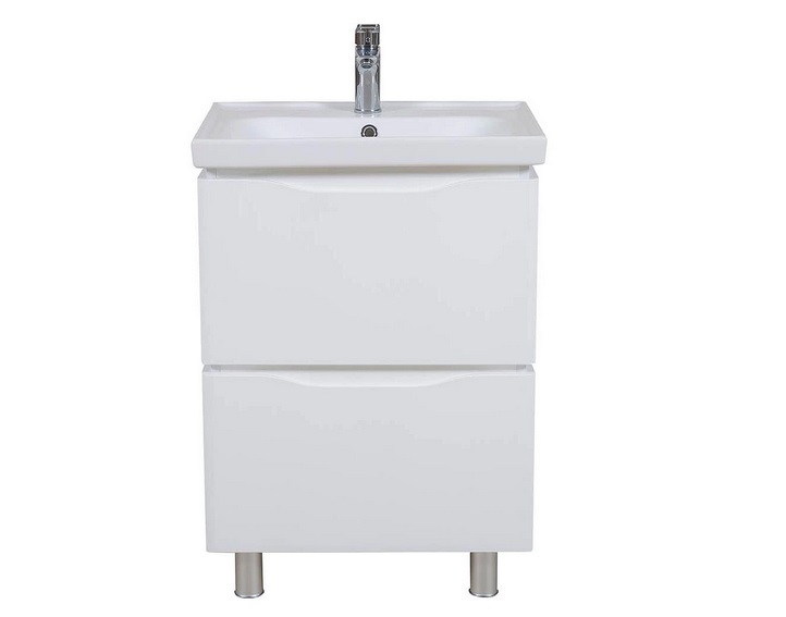 Тумба напольная Аквародос Венеция 60 см с раковиной Frame ДСП/МДФ белый АР000040216