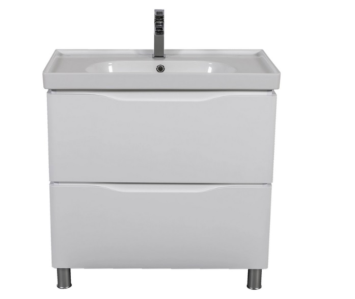 Тумба напольная Аквародос Венеция 80 см с раковиной Arya ДСП/МДФ белый АР000045238