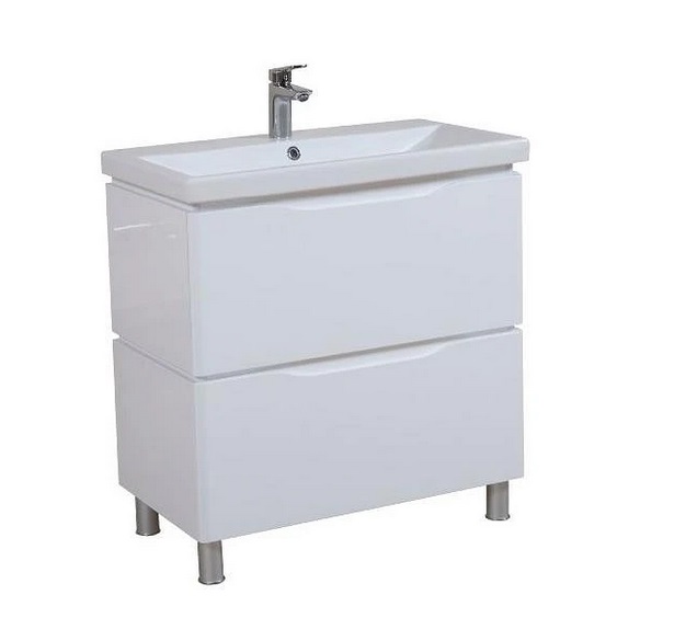 Тумба напольная Аквародос Венеция 80 см с раковиной Elite ДСП/МДФ белый АР000040215