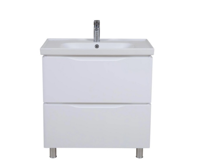 Тумба для підлоги Аквародос Венеція 80 см з раковиною Frame ДСП/МДФ білий АР000040217