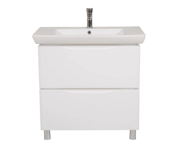 Тумба для підлоги Аквародос Венеція 85 см з раковиною Порто ДСП/МДФ білий АР000040212