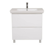 Тумба для підлоги Аквародос Венеція 85 см з раковиною Порто ДСП/МДФ білий АР000040212