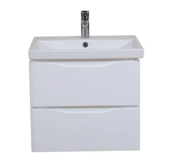 Тумба подвесная Аквародос Венеция 60 см с раковиной Elite ДСП/МДФ белый АР000040225