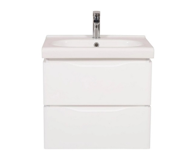 Тумба підвісна Аквародос Венеція 60 см із раковиною City ДСП/МДФ білий АР000040229