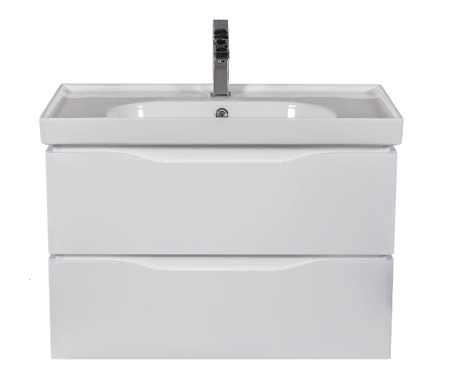 Тумба подвесная Аквародос Венеция 80 см с раковиной Arya ДСП/МДФ белый АР000045240