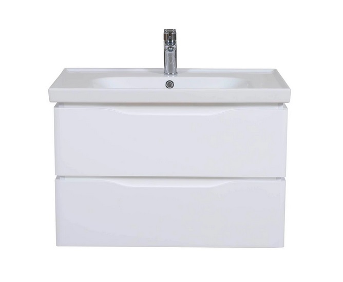 Тумба підвісна Аквародос Венеція 80 см із раковиною Frame ДСП/МДФ білий АР000040228