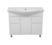 Тумба для підлоги Аквародос Родорс 100 см з раковиною Lila ДСП/МДФ білий АР000080960