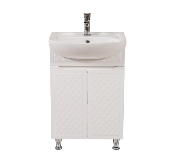 Тумба напольная Аквародос Родорс 55 см с раковиной Нова ДСП/МДФ белый АР000040360