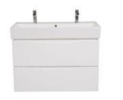 Тумба підвісна Аквародос Венеція 100 см із раковиною Пінто ДСП/МДФ білий АР000040223