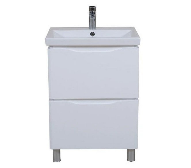 Тумба напольная Аквародос Венеция 60 см с раковиной Elite ДСП/МДФ белый АР000040214