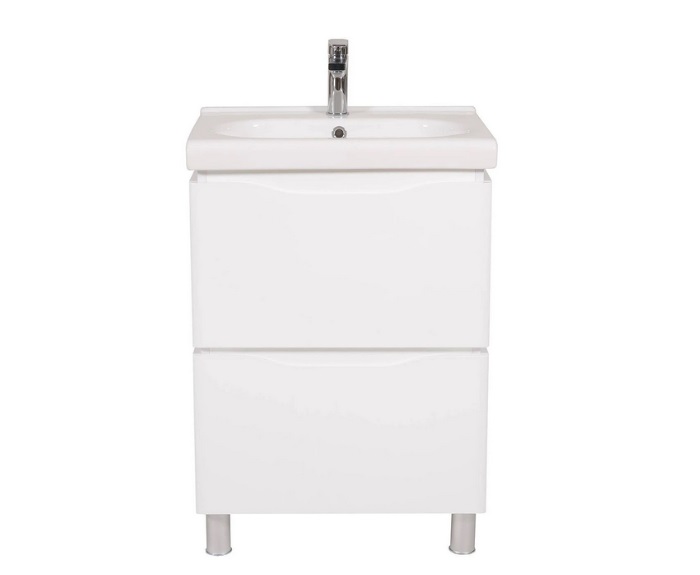 Тумба підлогова Аквародос Венеція 60 см із раковиною City ДСП/МДФ білий АР000040218